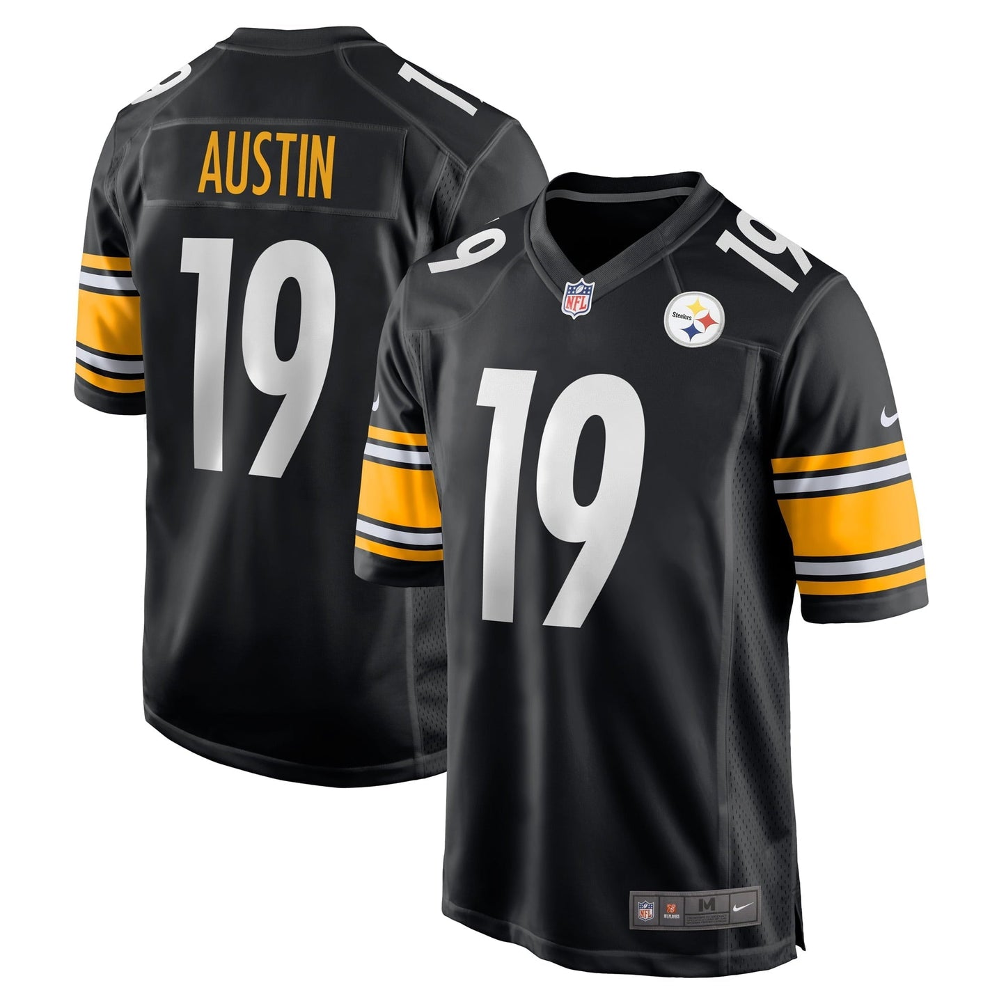 Men's Nike Calvin Austin III Black Pittsburgh Steelers Game Player Jersey