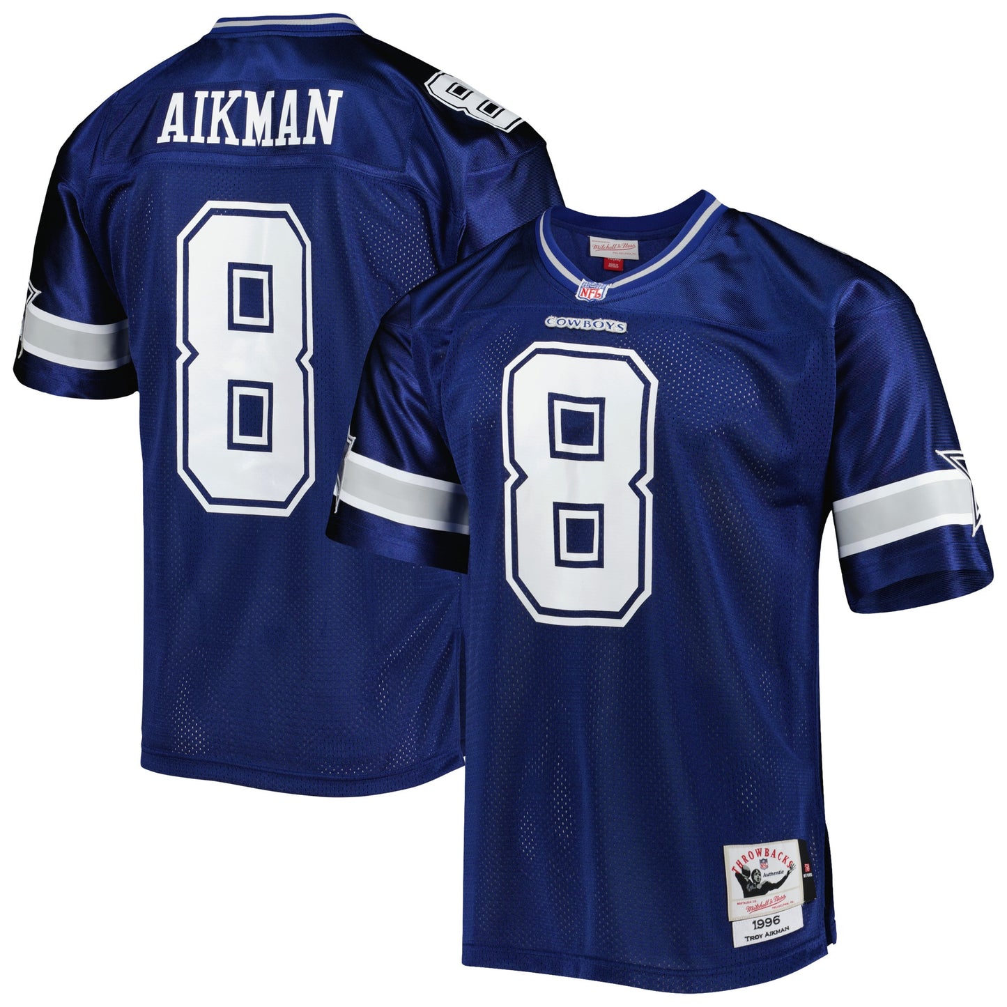 Troy Aikman Dallas Cowboys Mitchell & Ness 1996 Authentic Retired Player Jersey - Navy