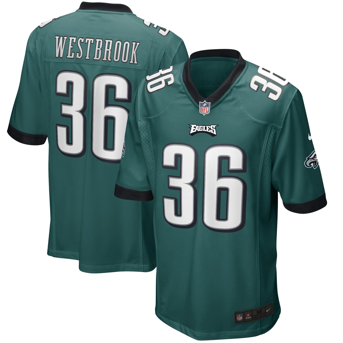Brian Westbrook Philadelphia Eagles Nike Game Retired Player Jersey - Midnight Green