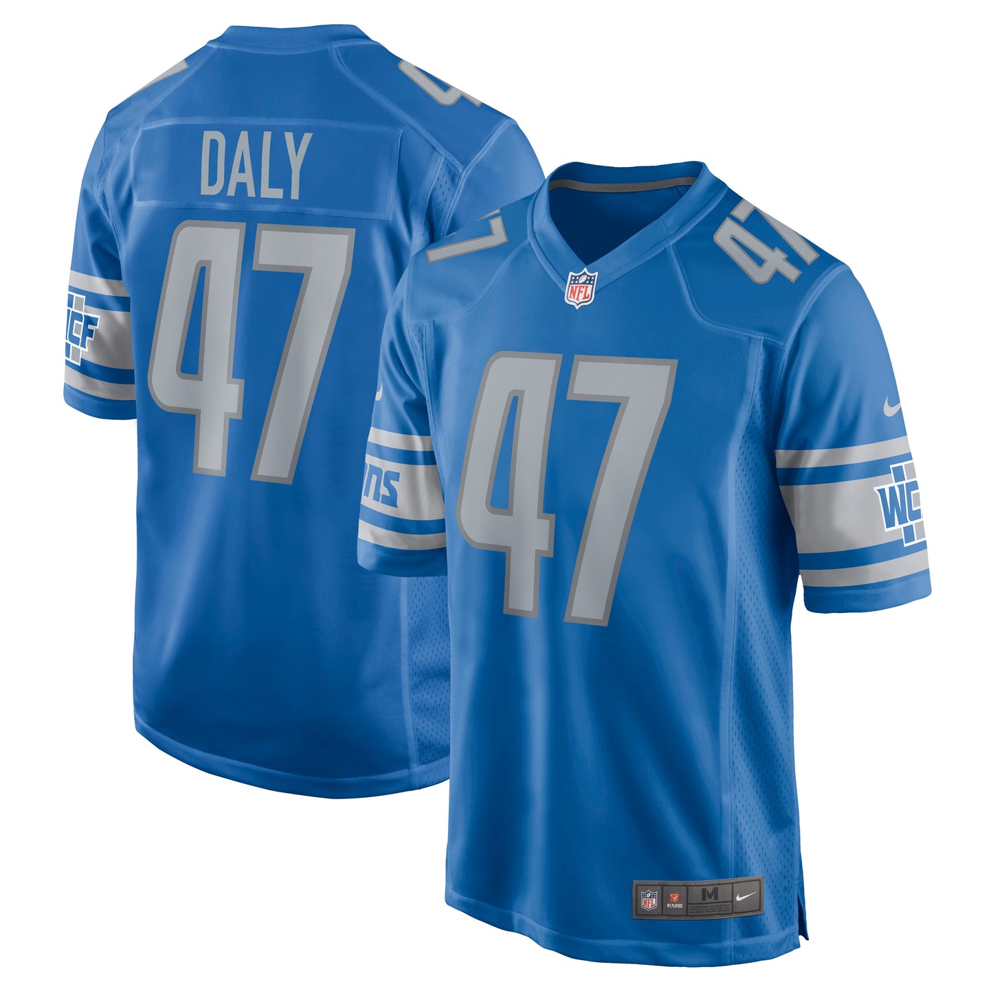 Scott Daly Detroit Lions Nike Game Jersey - Blue