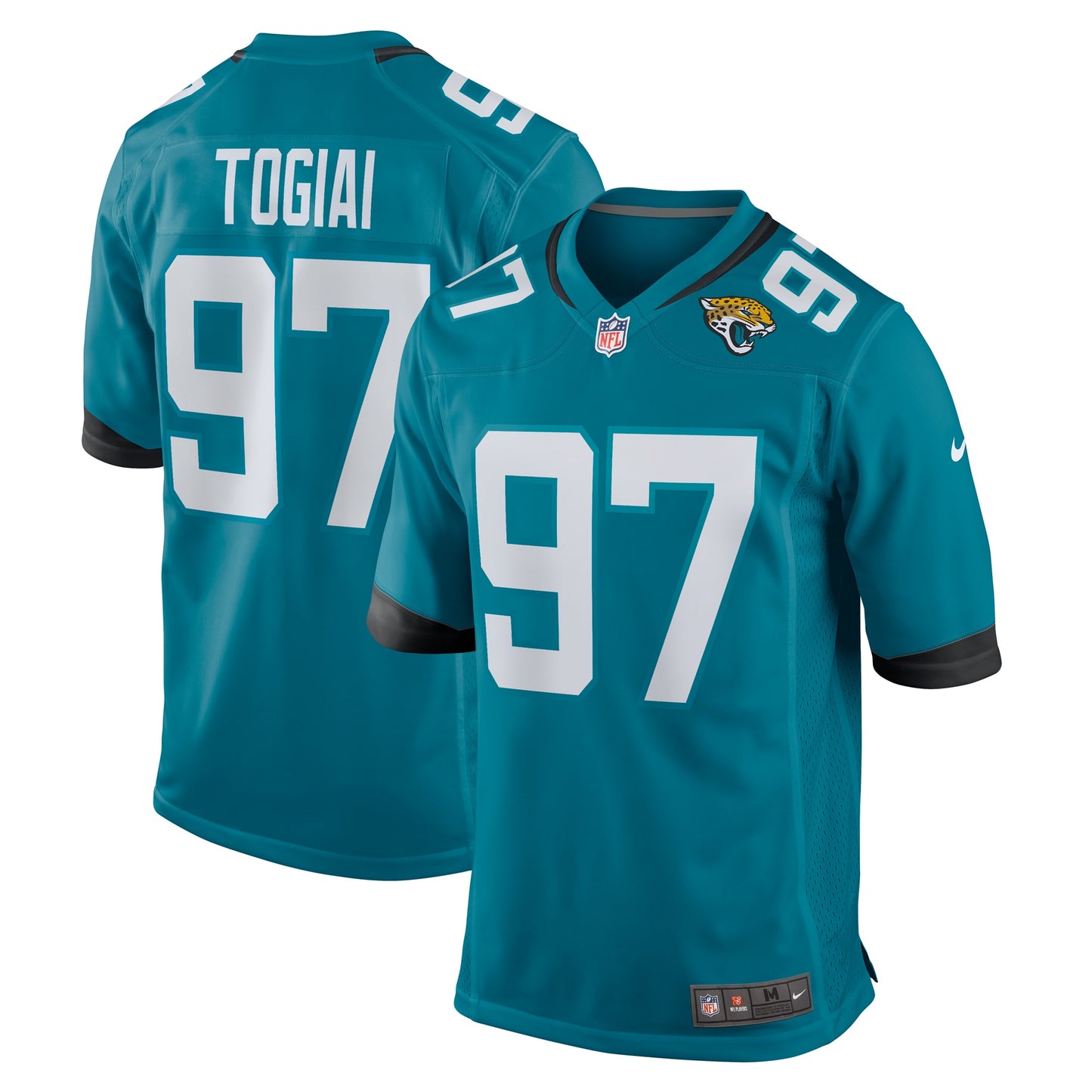 Tommy Togiai Jacksonville Jaguars Nike Team Game Jersey -  Teal