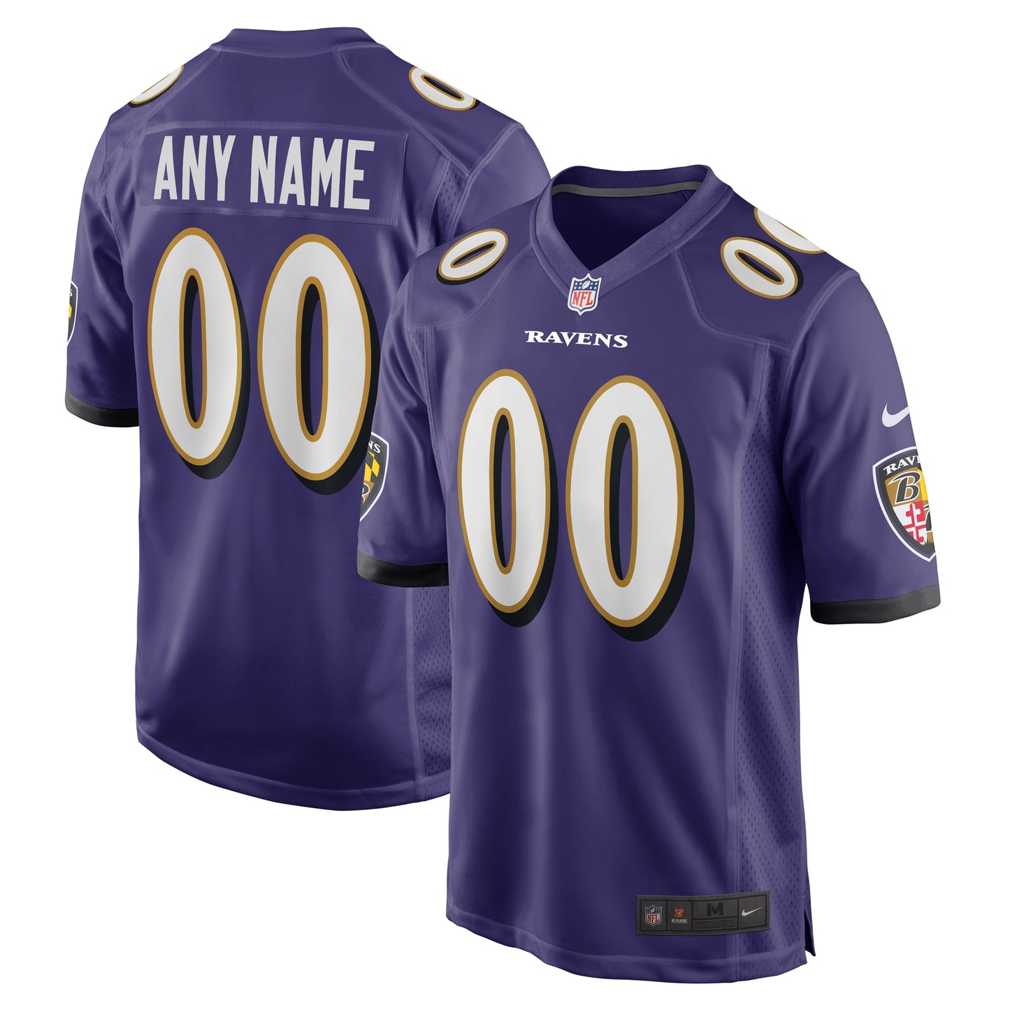 Baltimore Ravens Nike Youth Custom Game Jersey - Purple