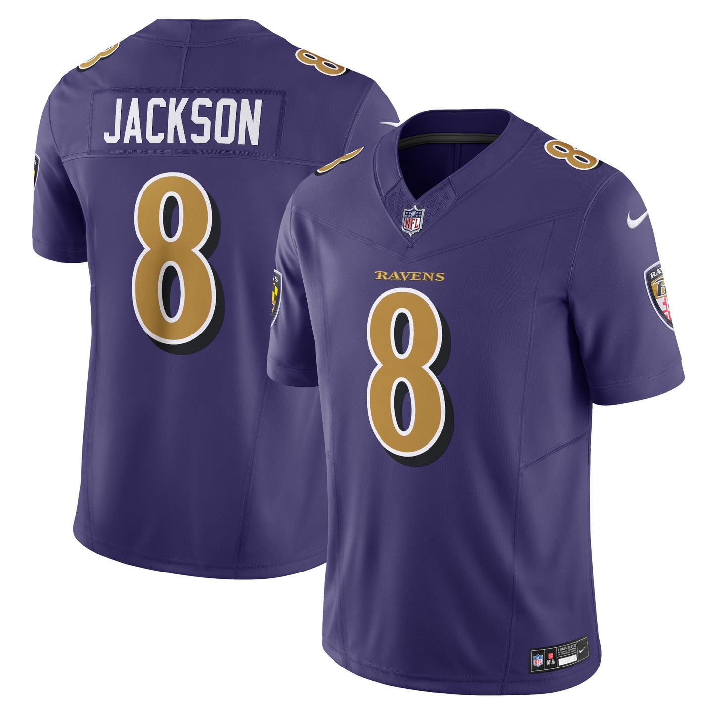 Lamar Jackson Baltimore Ravens Nike Vapor F.U.S.E. Limited Jersey - Purple