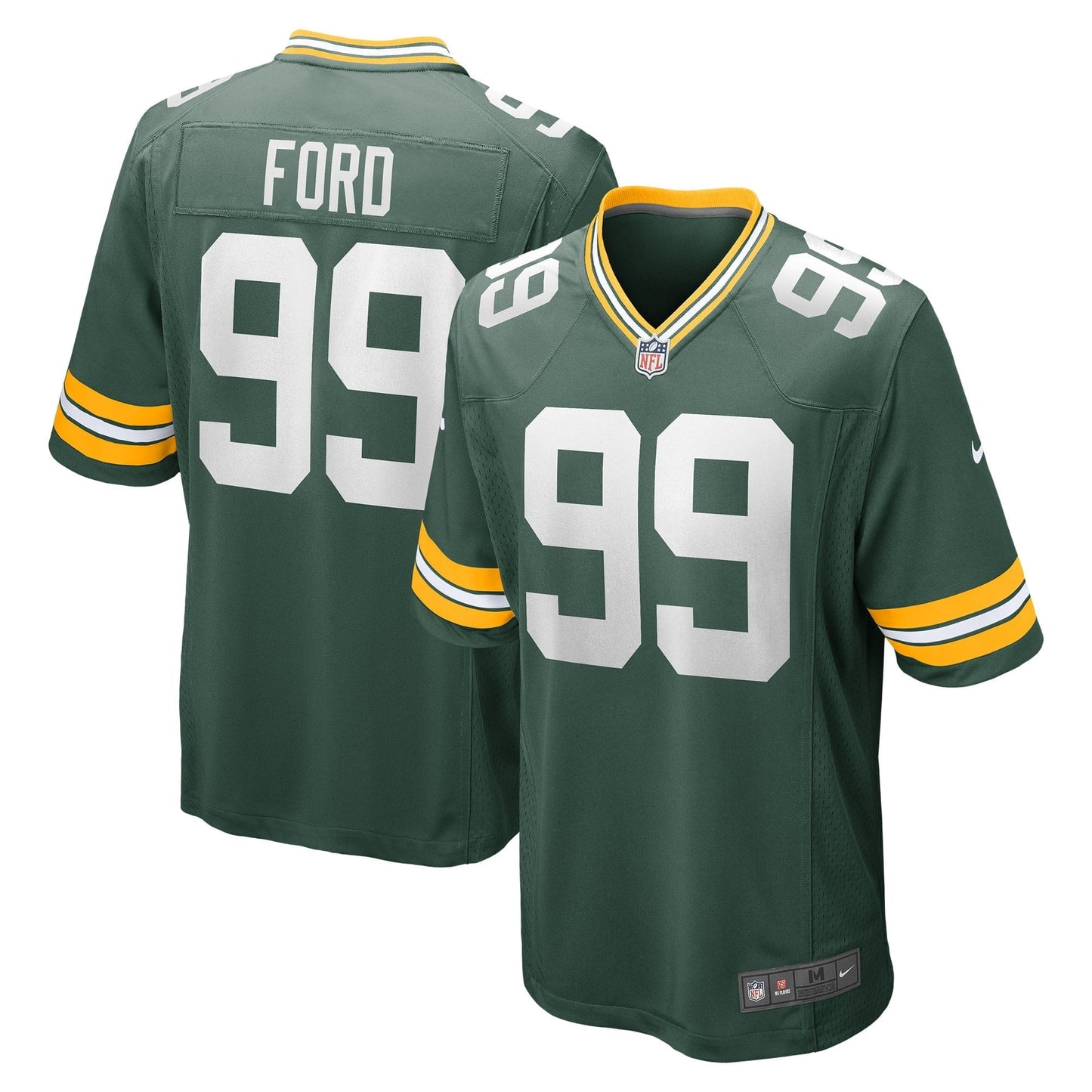 Men's Nike Jonathan Ford Green Green Bay Packers Game Player Jersey